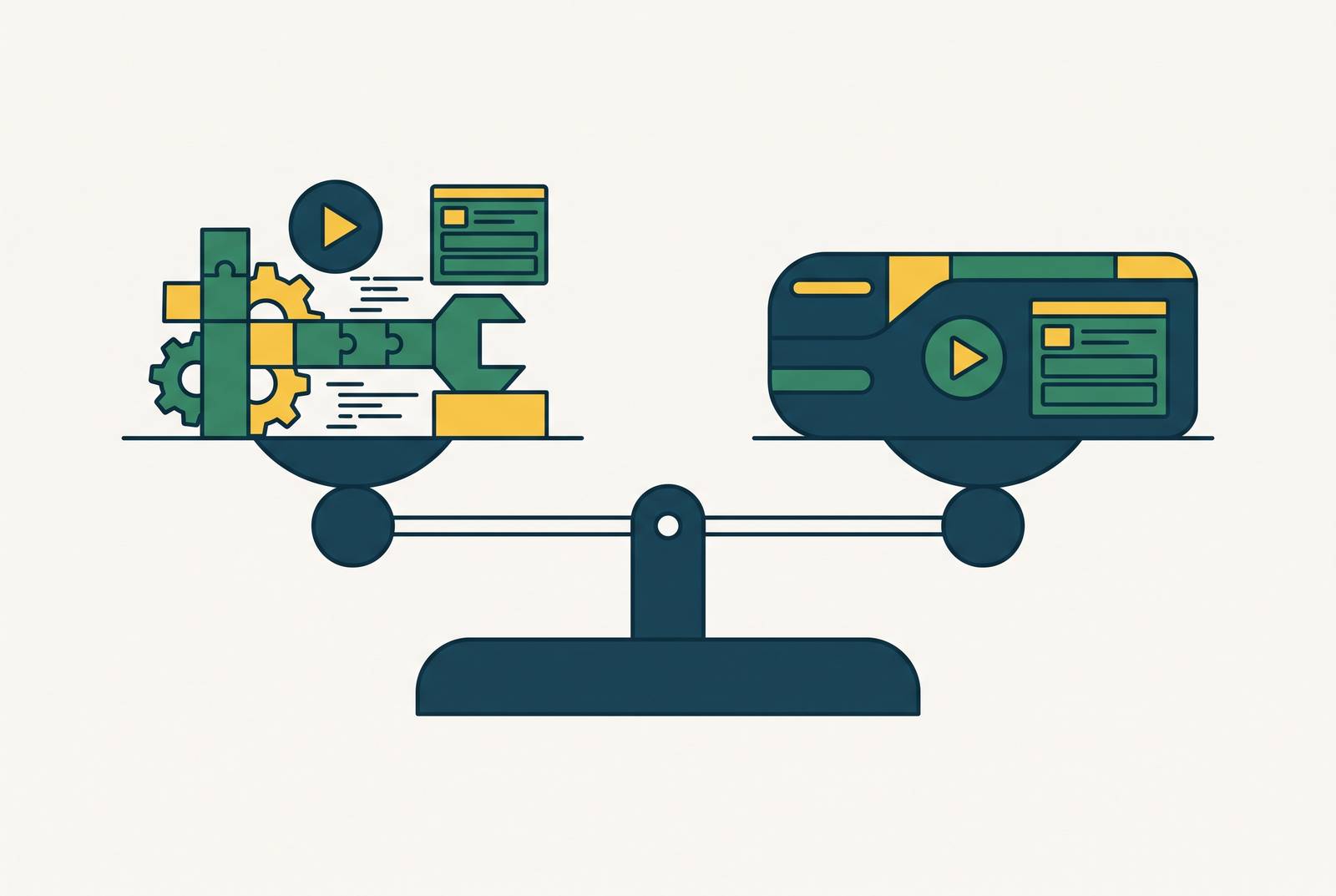 Cover illustration for “Build vs Buy Decision Criteria for LMS-Integrated Video Tools”