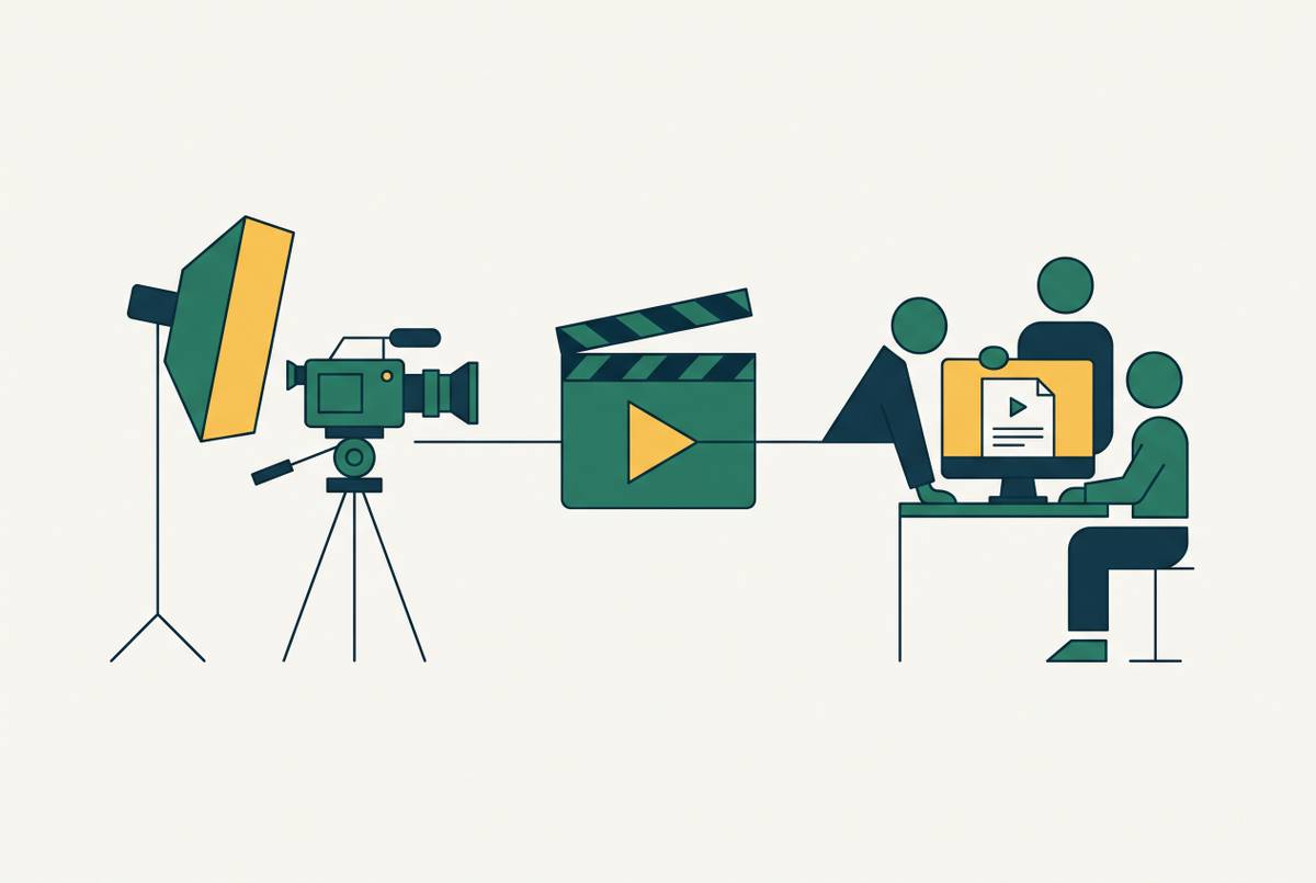 Cover illustration for “Video Production Agency vs Internal Team for Onboarding Content”
