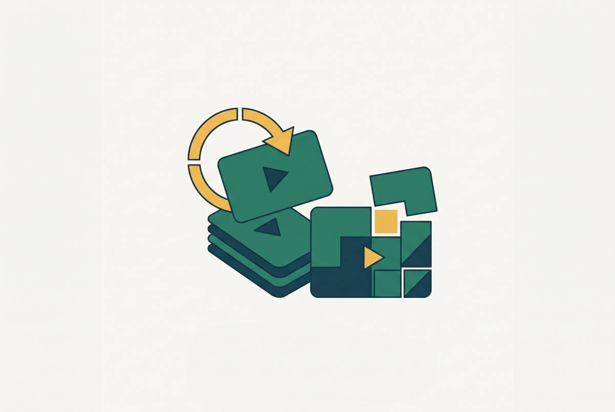 Cover illustration for “When to Rebuild vs Update Existing Training Video Libraries”