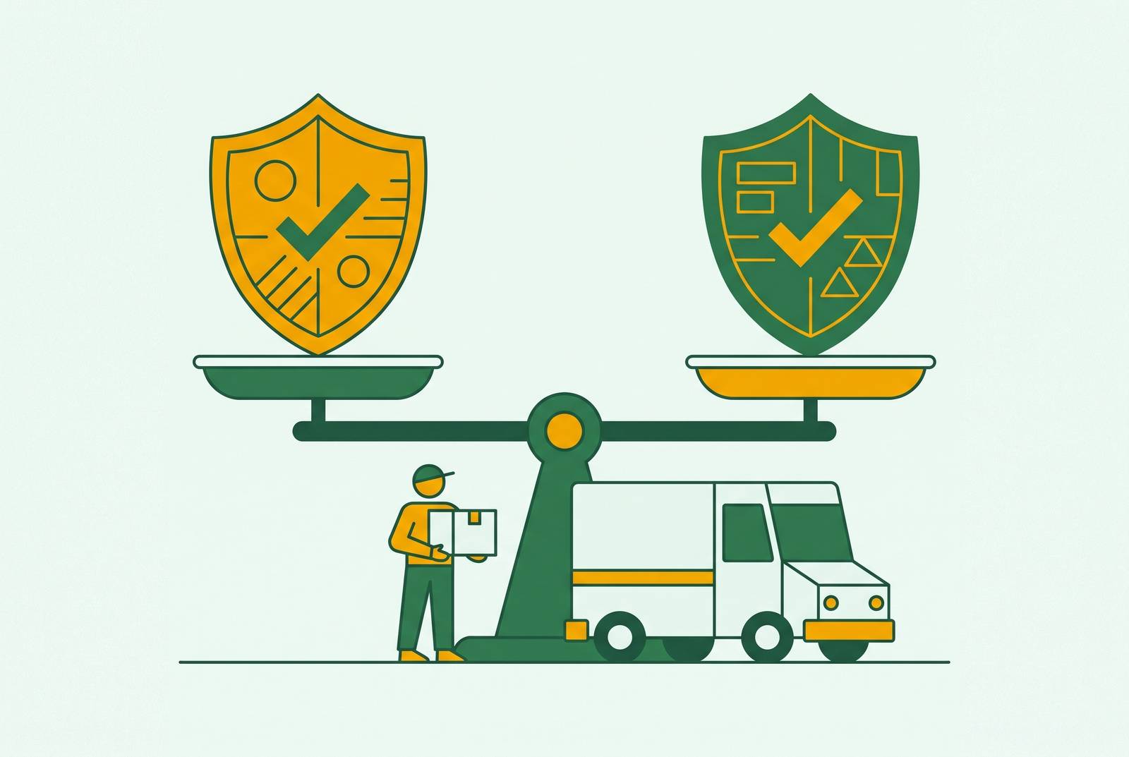 Cover illustration for “Occupational Accident Insurance vs. Workers Compensation for 1099 Drivers”