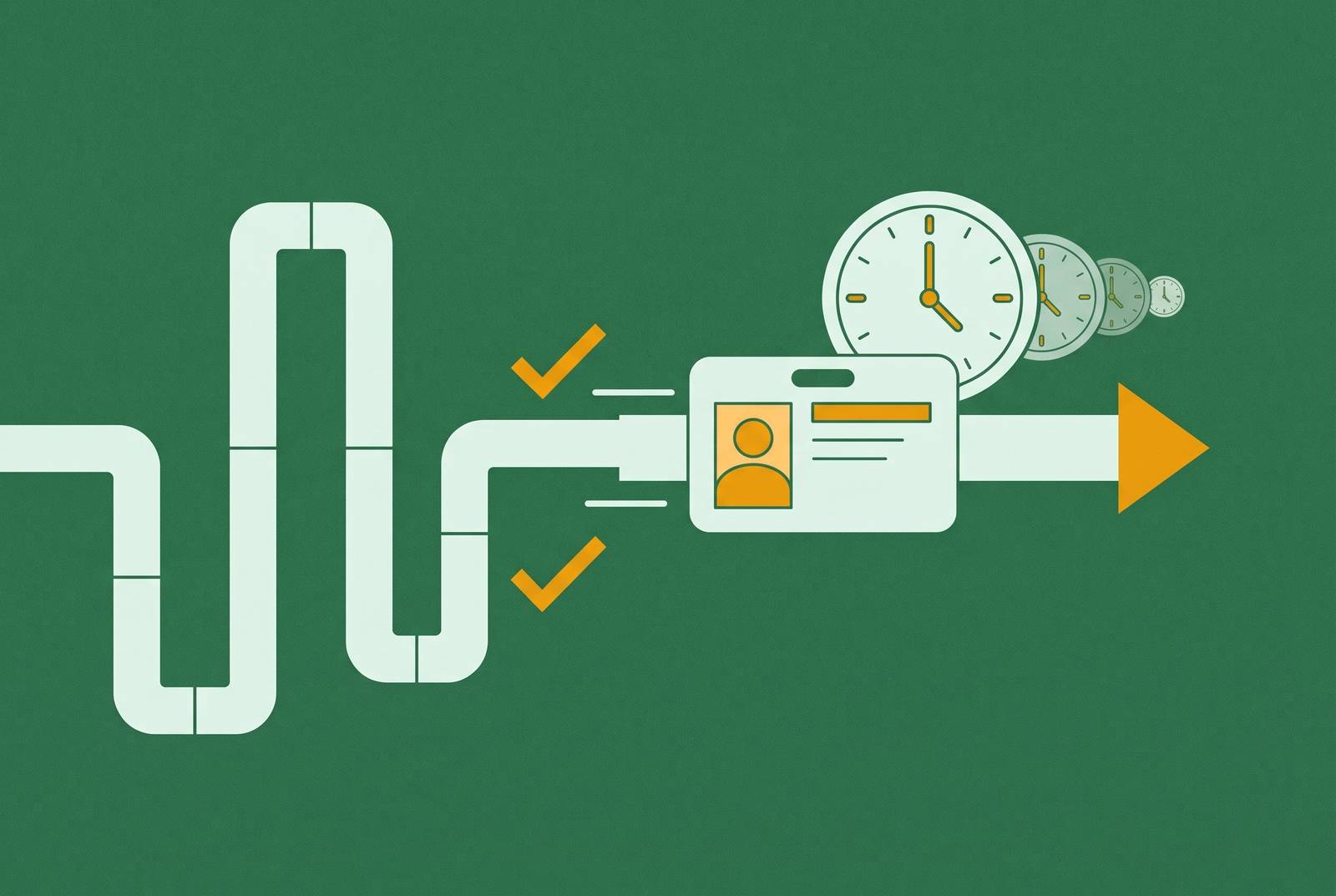 Cover illustration for “Reducing Contractor Onboarding Time From Weeks to Days”