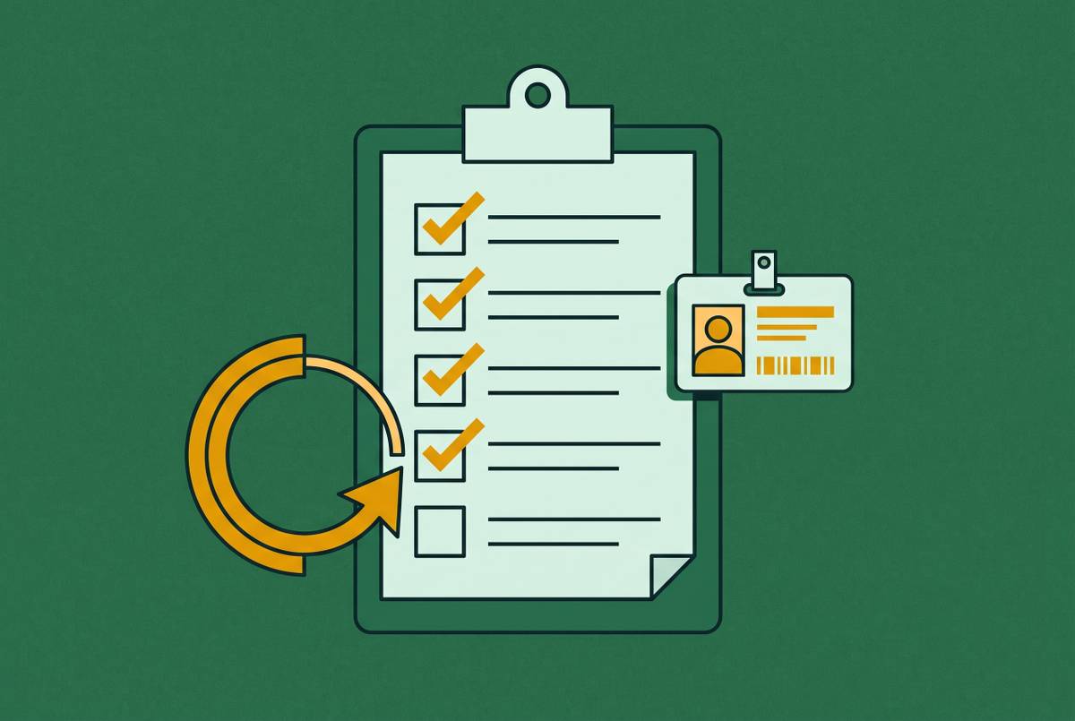 Cover illustration for “Training Acknowledgment and Orientation Completion Tracking for Contractors”