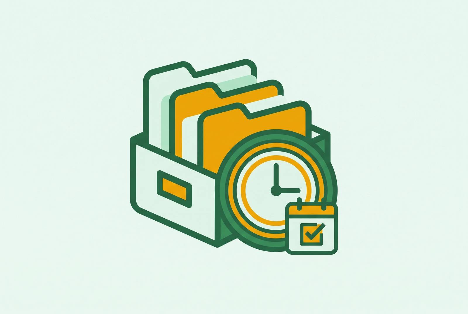 Cover illustration for “Document Retention Schedules for 1099 Contractor Files”