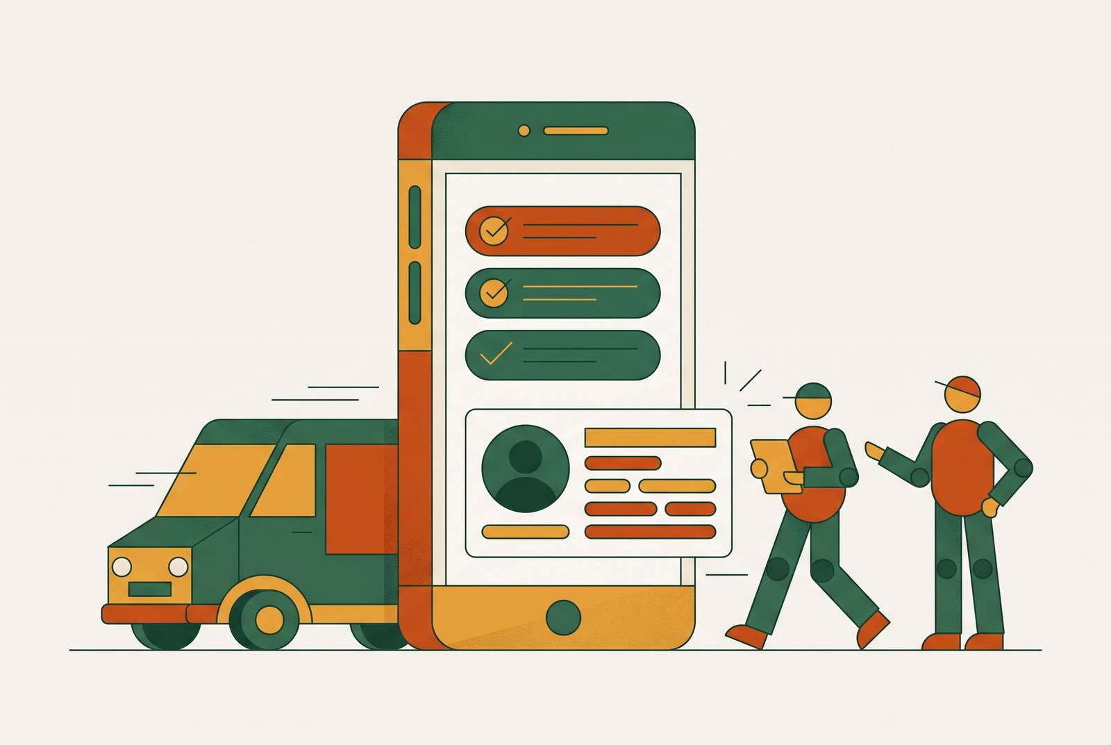 Cover illustration for “Mobile-First Contractor Onboarding Platforms for Delivery and Gig Fleet Operators”