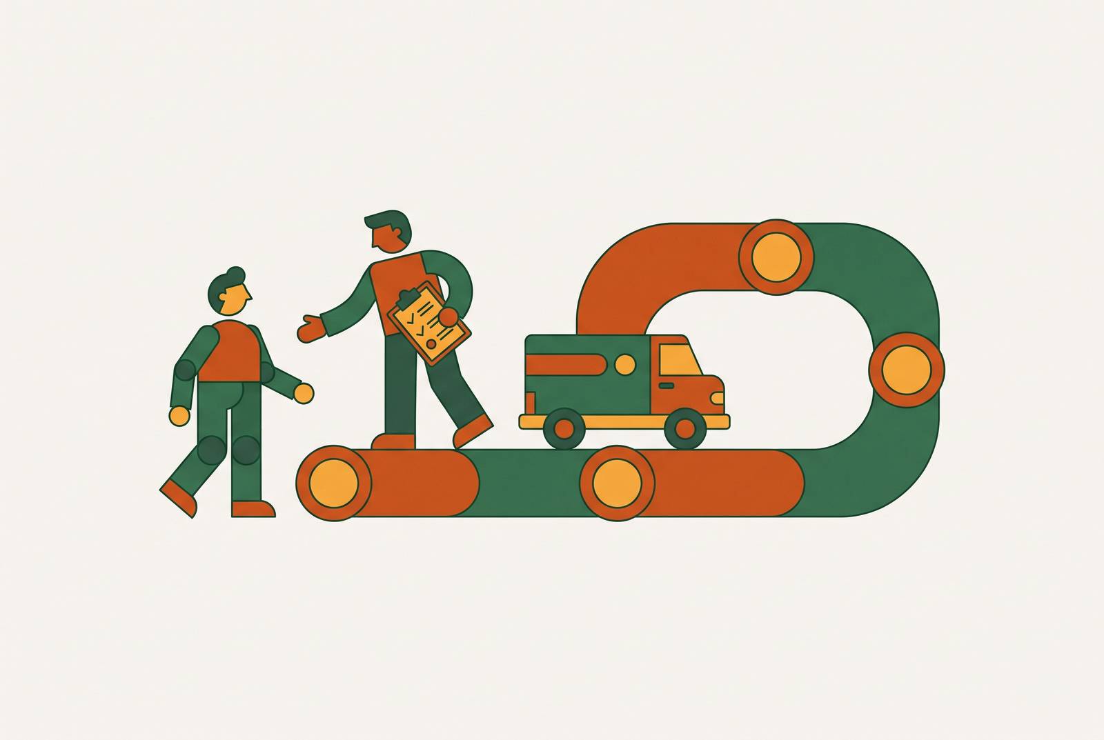 Cover illustration for “1099 Contractor Onboarding Timelines in Delivery Operations”