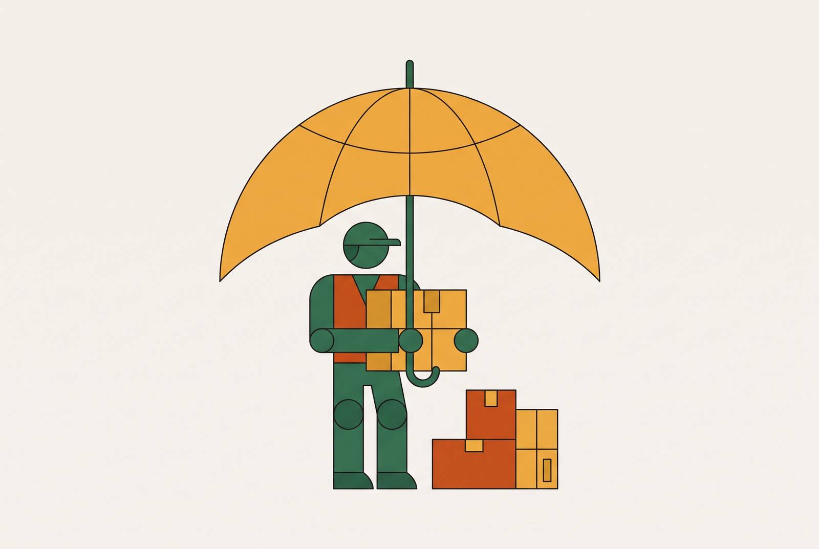 Cover illustration for “occupational accident insurance providers for delivery company workforces”