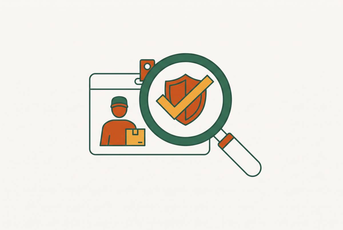 Cover illustration for “Background Check Requirements for Independent Delivery Contractors”
