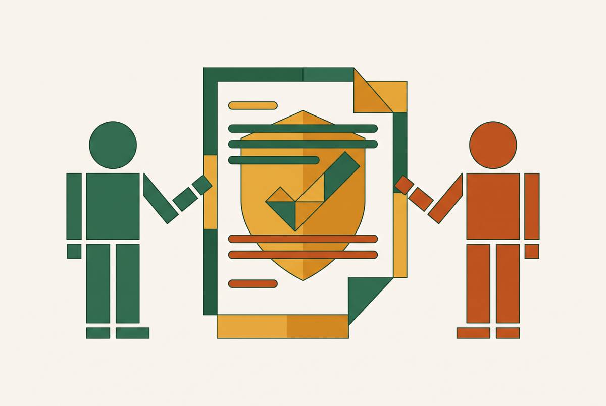 Cover illustration for “Contractor Agreement Clauses That Reduce Misclassification Risk”
