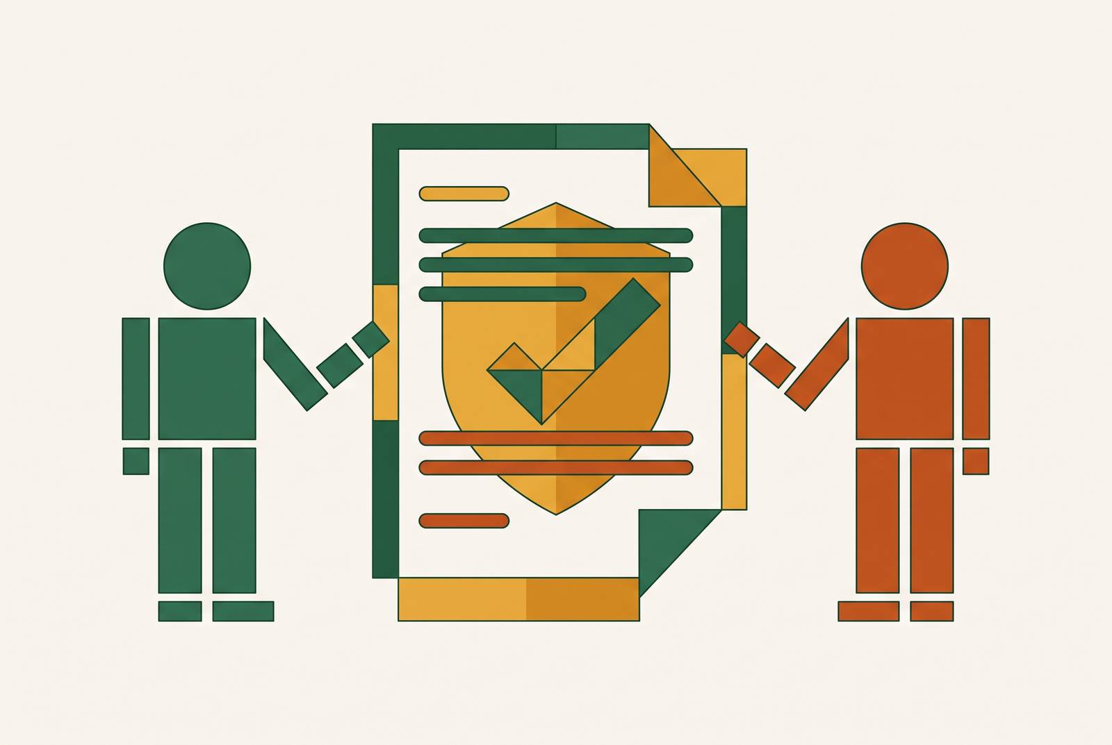 Cover illustration for “Contractor Agreement Clauses That Reduce Misclassification Risk”
