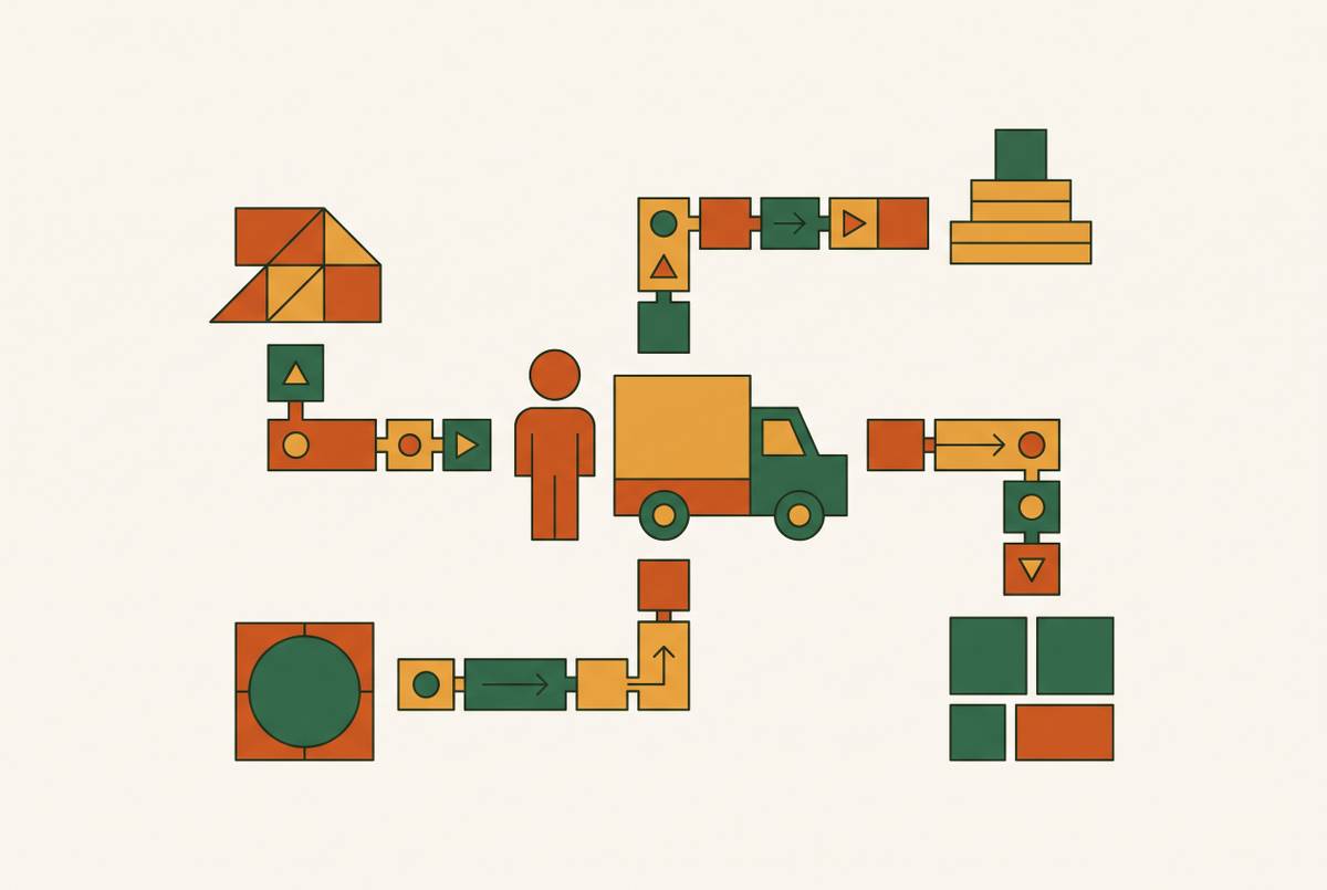 Cover illustration for “Onboarding Module Design for Multi-Client Delivery Operators”