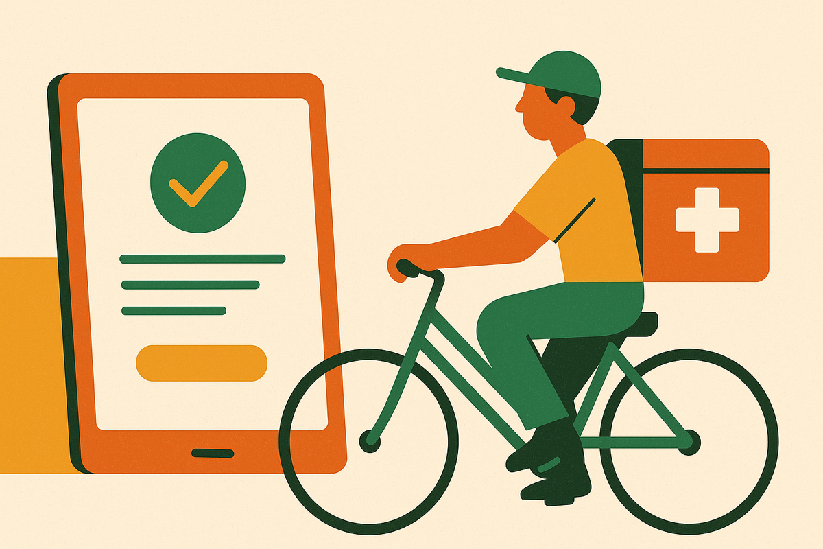Cover illustration for “IC compliance platforms built for last-mile and medical courier operations”