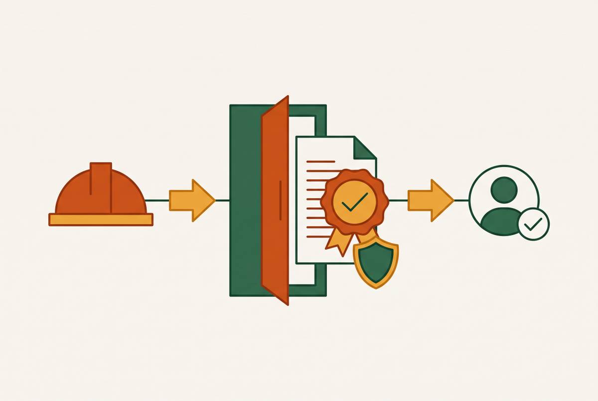 Cover illustration for “Insurance Verification in Contractor Onboarding Workflows”