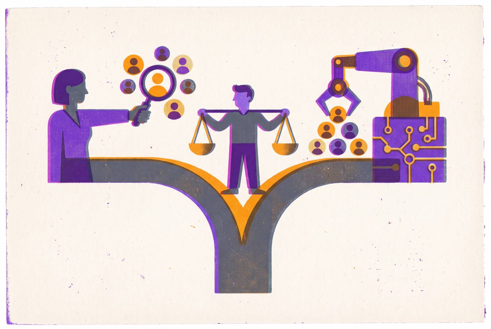 Cover illustration for “When to Hire a Recruiter vs Use AI Recruiting Tools as a Founder”