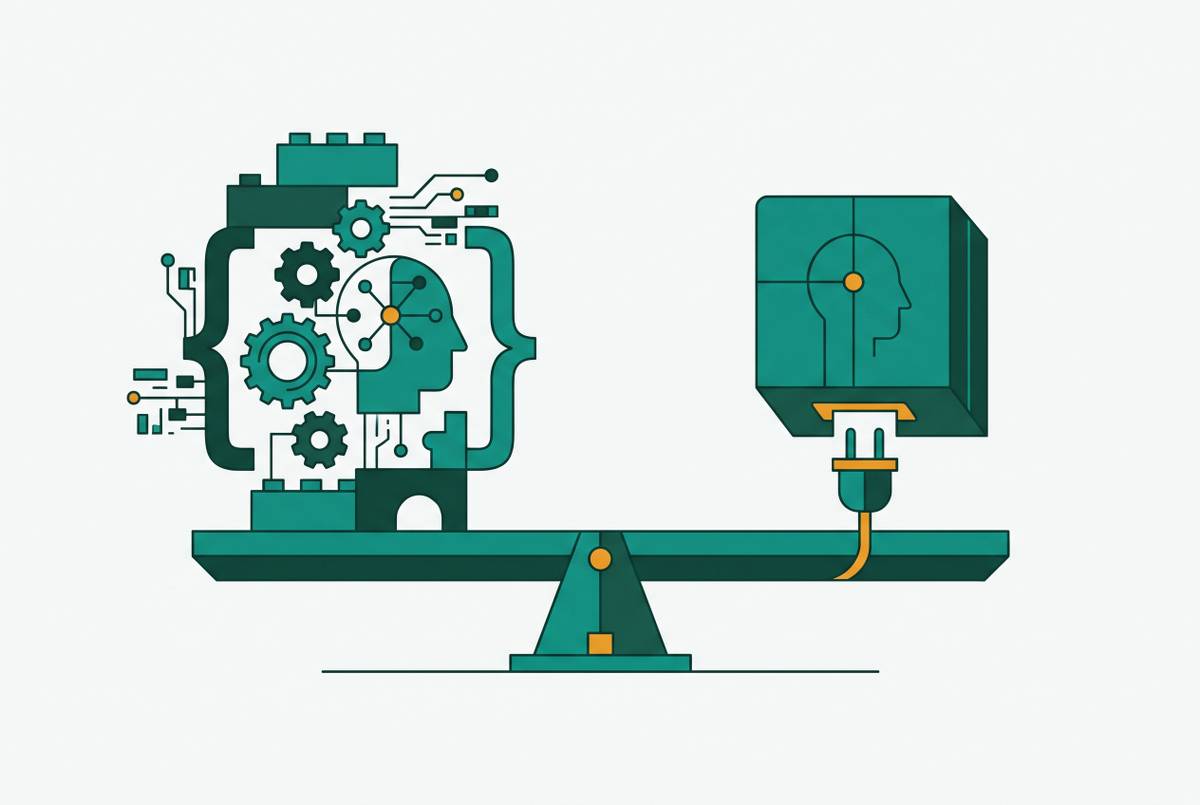 Cover illustration for “Build vs. Buy Decision for AI Recruiting Tooling”