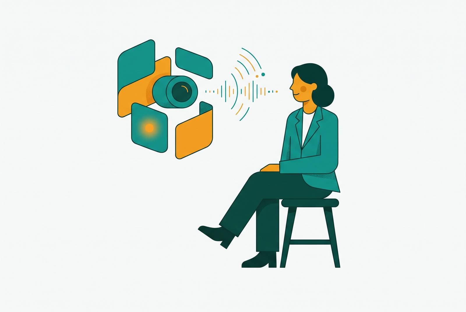Cover illustration for “Candidate Experience During an AI-Conducted Interview”