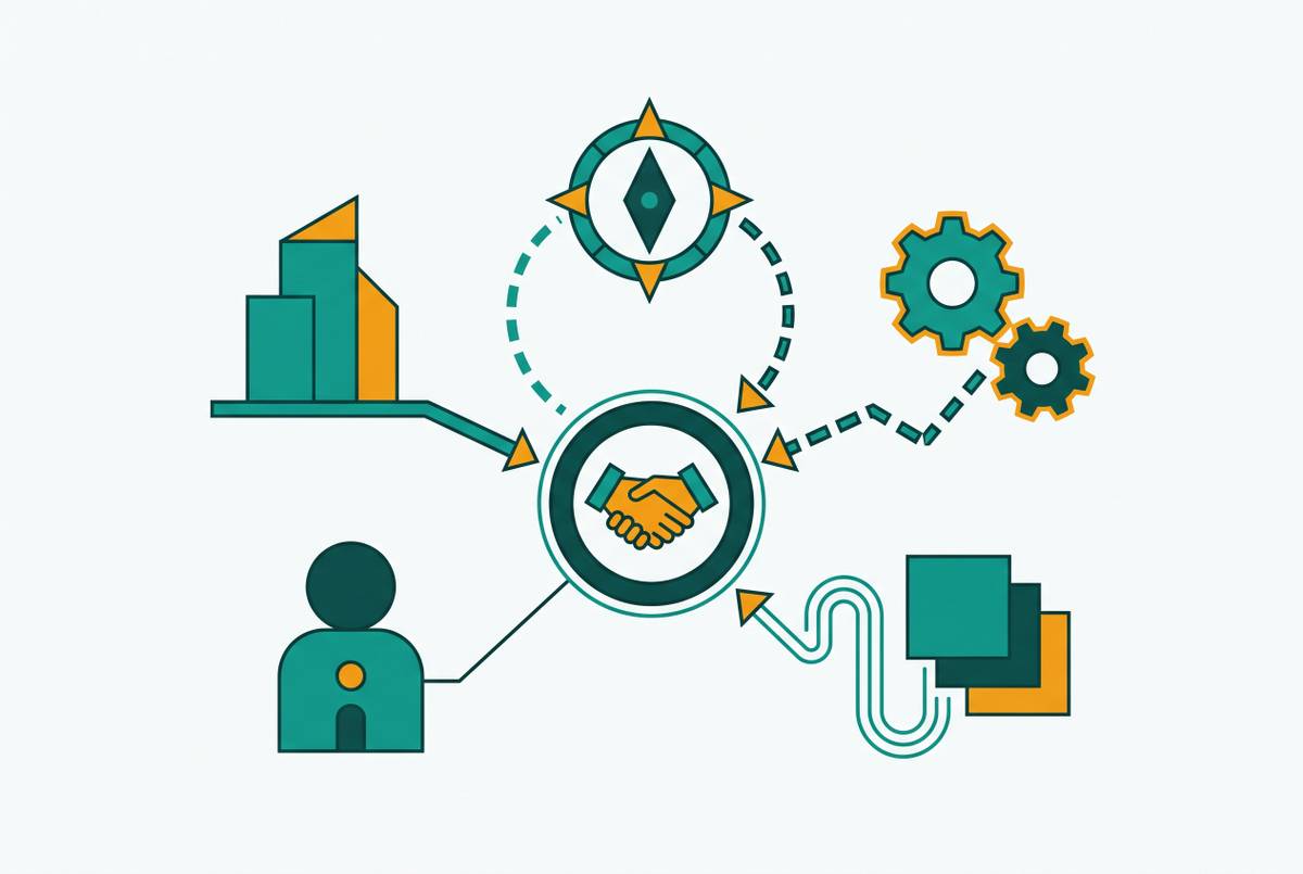 Cover illustration for “Negotiation Tactics for Multi-Stakeholder B2B Deals”