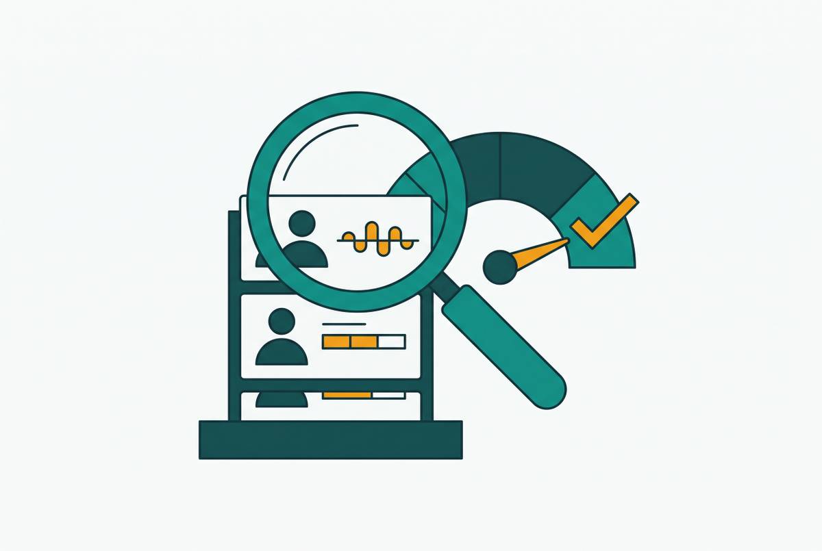 Cover illustration for “Evaluating AI Interview Platform Outputs for Decision-Making Reliability”