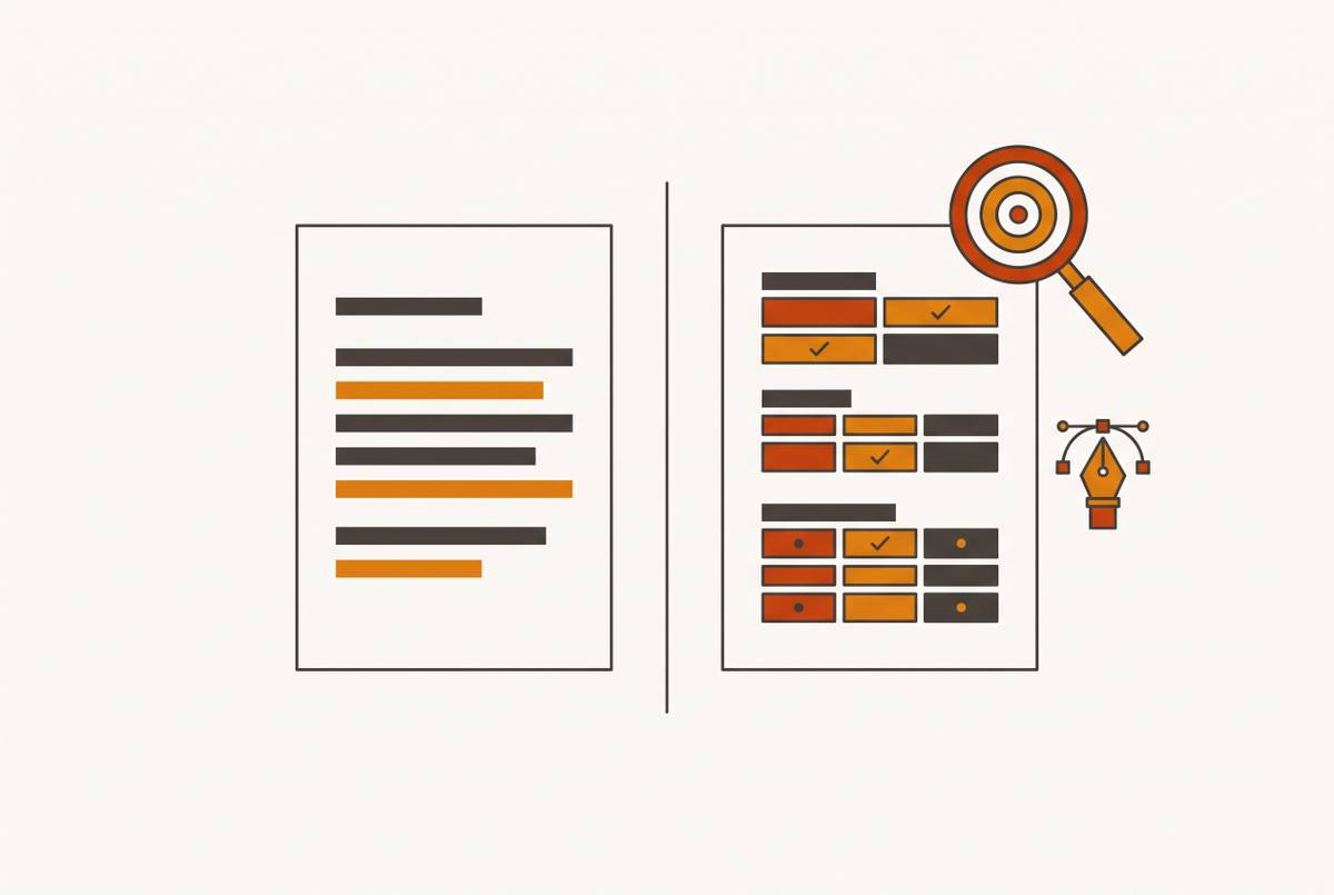 Cover illustration for “Calibration Brief vs Job Description for Design Roles”
