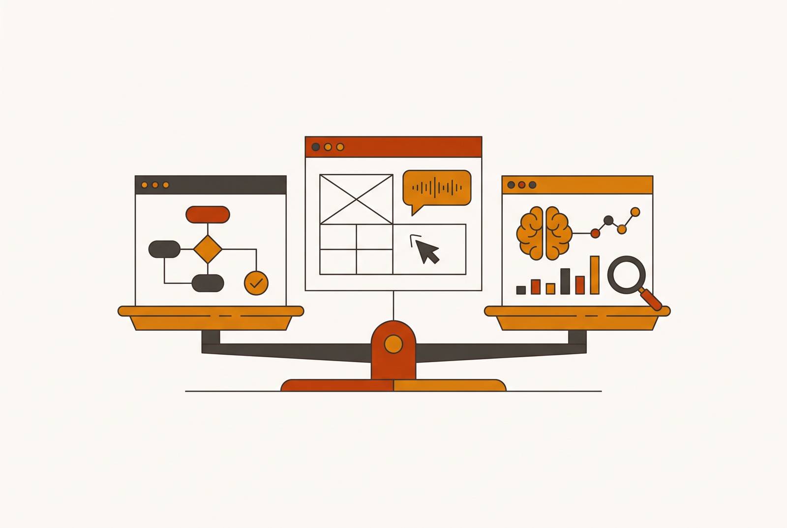 Cover illustration for “AI Interview Tools for UX Designer Roles Compared”