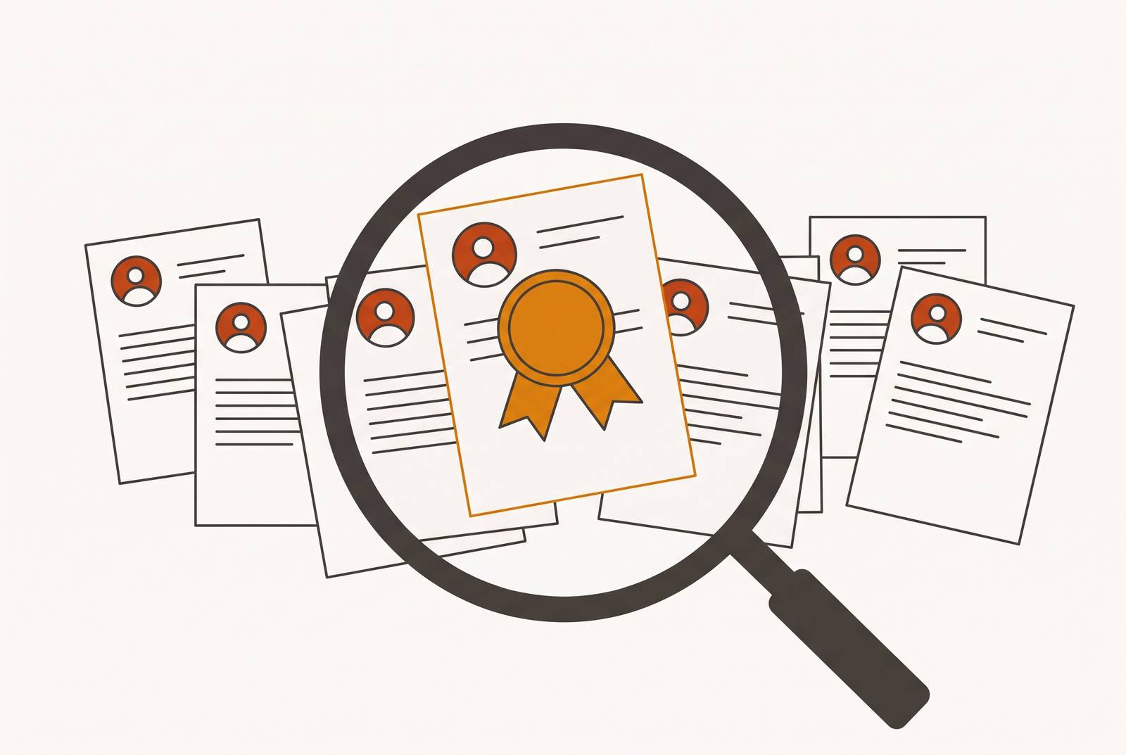 Cover illustration for “Credential Bias in Resume Screening”