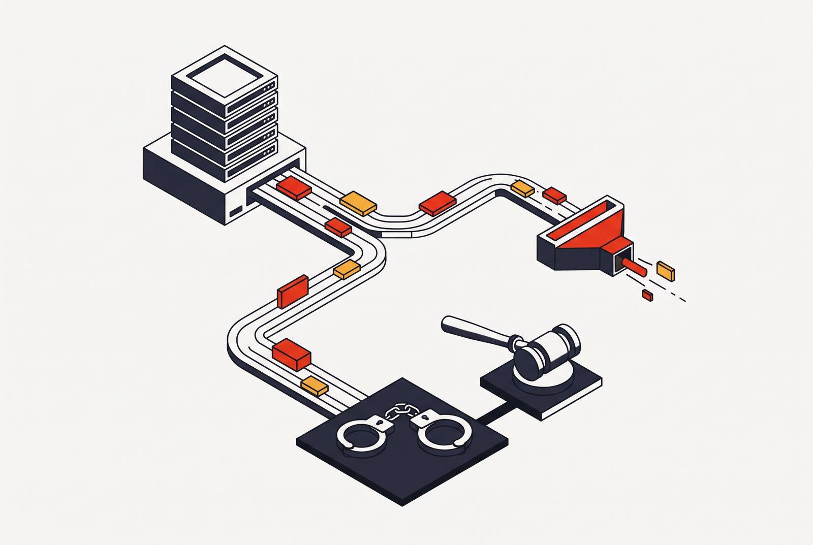 Cover illustration for “Infostealer Malware Operations and Operator Arrests”