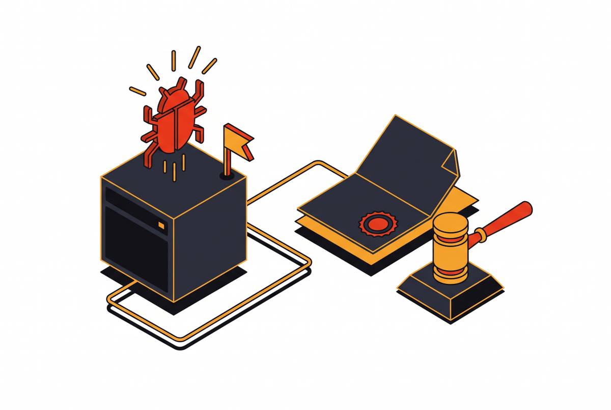 Cover illustration for “State-Sponsored Malware Attribution in Criminal Charges”