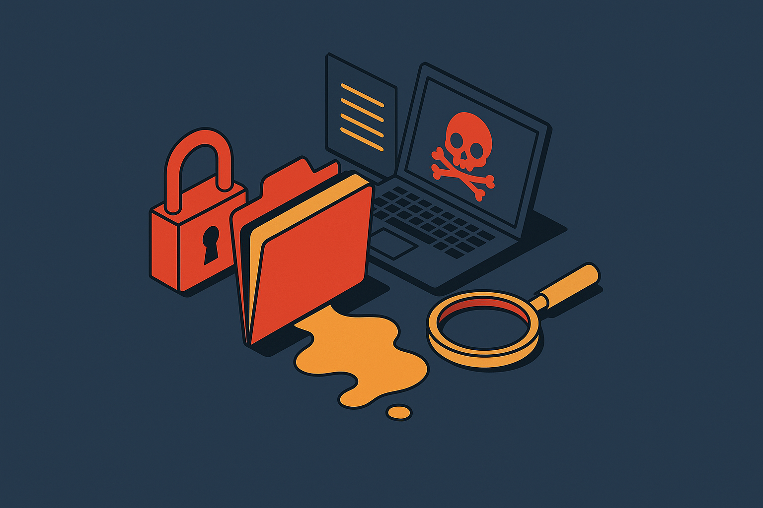 Cover illustration for “Conti Group Internal Leaks and Subsequent Investigations”