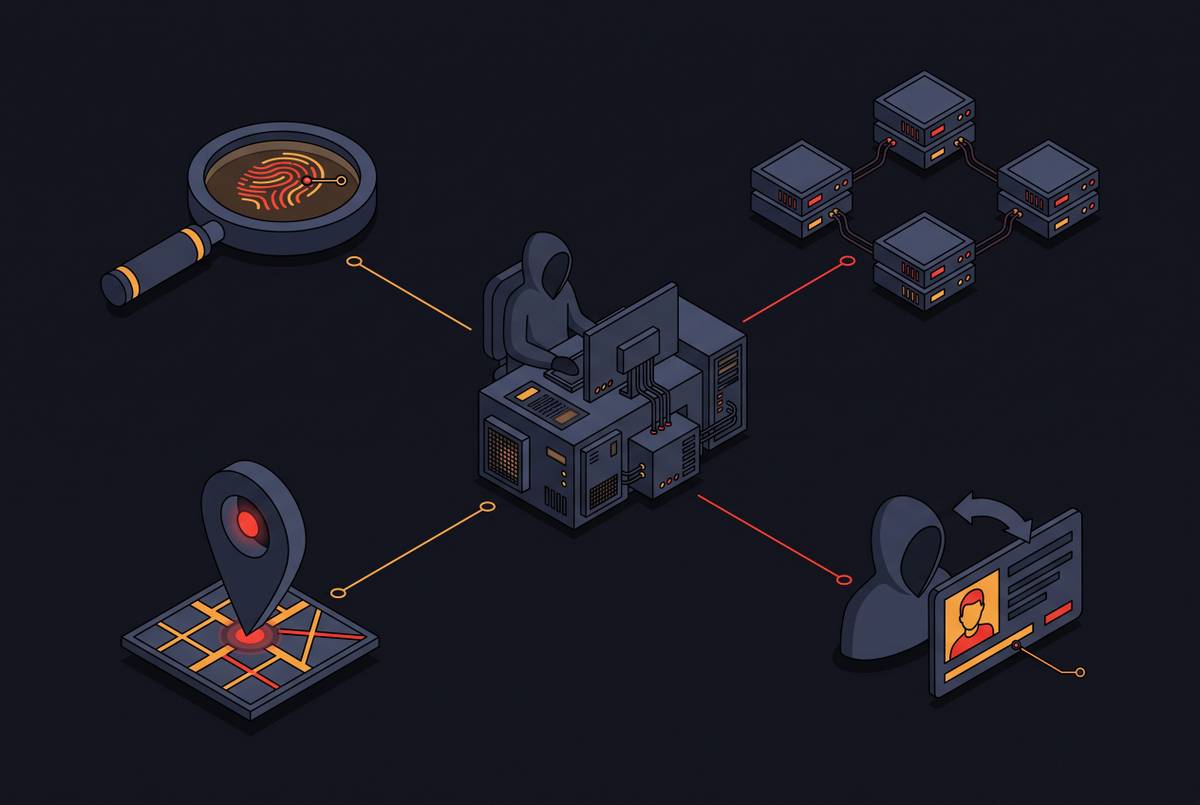 Cover illustration for “Dark Web Forum Administrator De-Anonymization Methods”