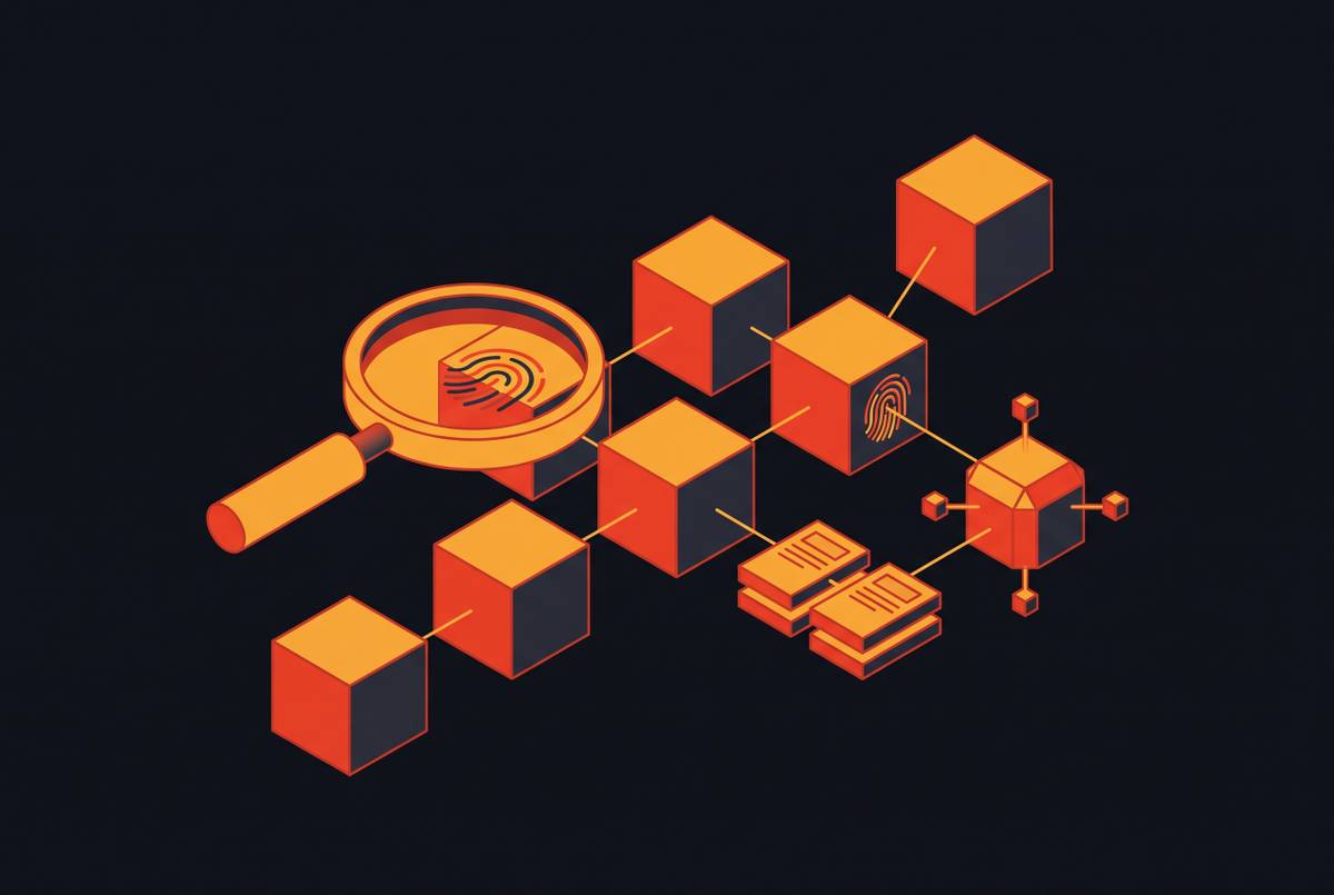 Cover illustration for “Blockchain Forensics in Cybercrime Investigations”