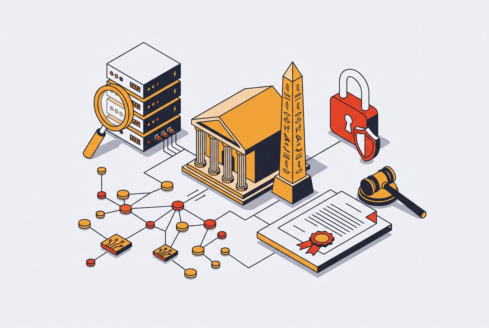 Cover illustration for “Egypt Cybercrime Law and Enforcement Activity”