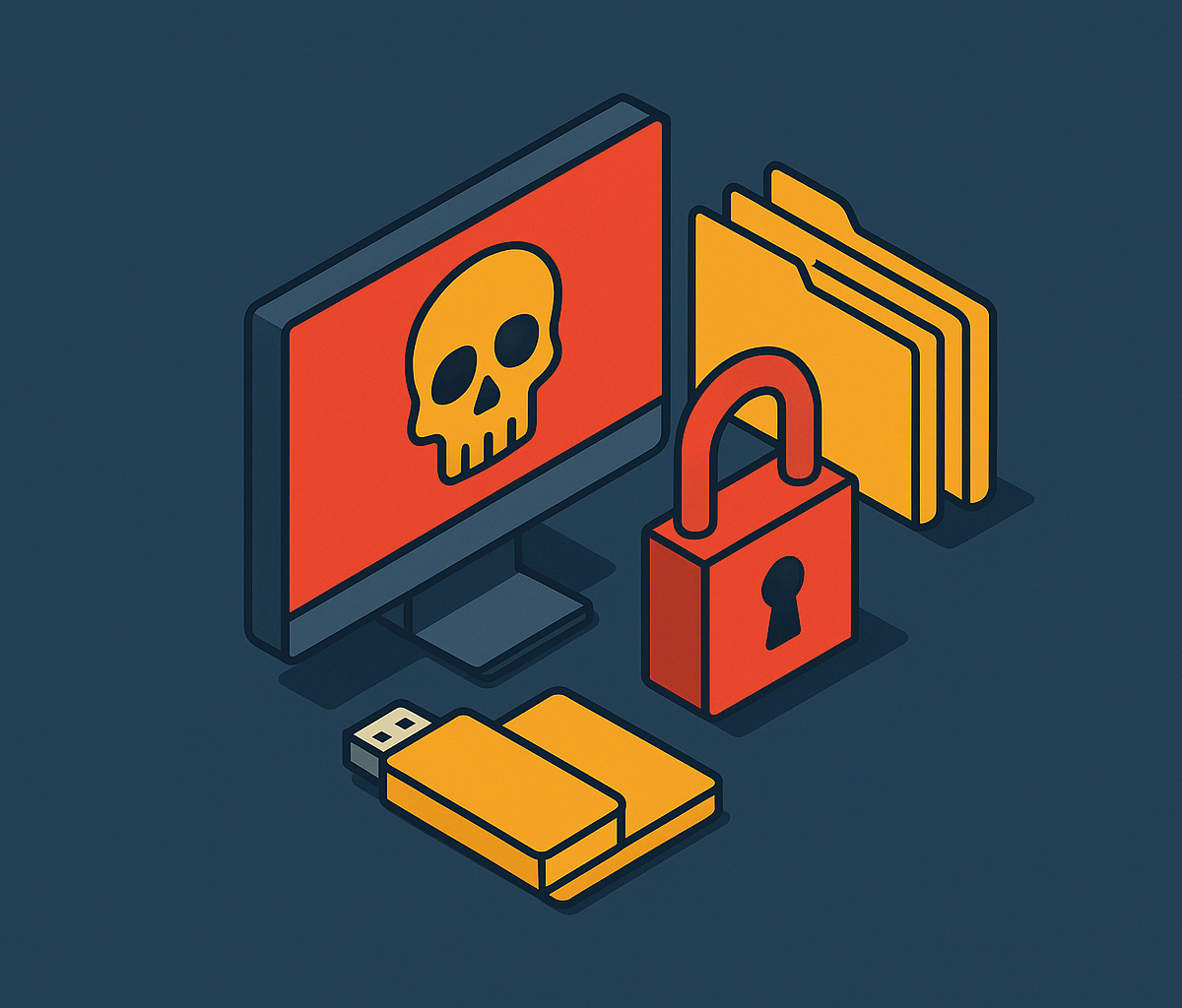 Cover illustration for “Ransomware Examples From Major Attack Campaigns”