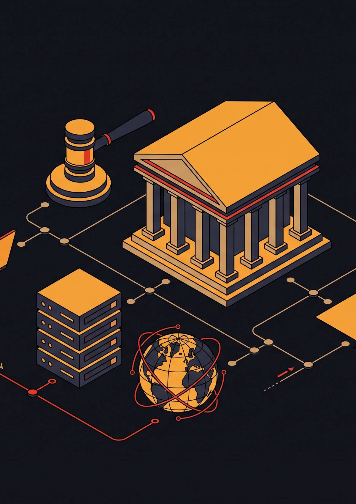 Cover illustration for “Nation-State Hacker Indictments by the US DOJ”