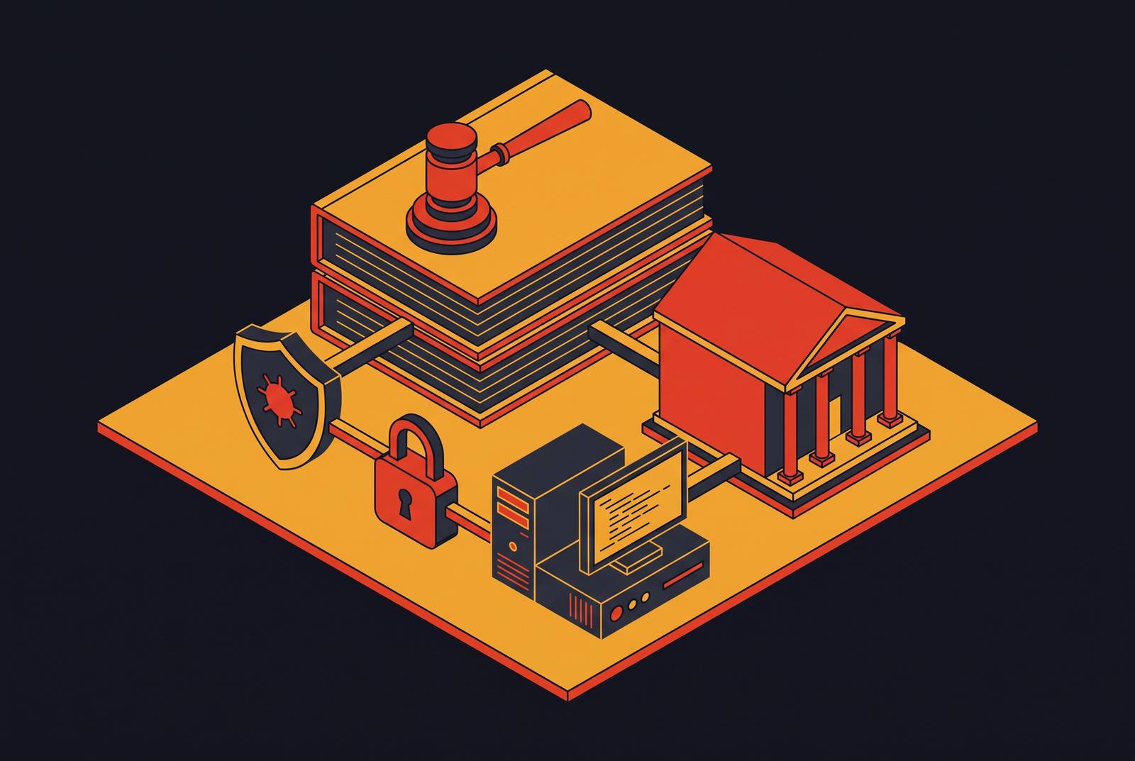 Cover illustration for “Cybercrime Laws in the United States by Federal Statute”