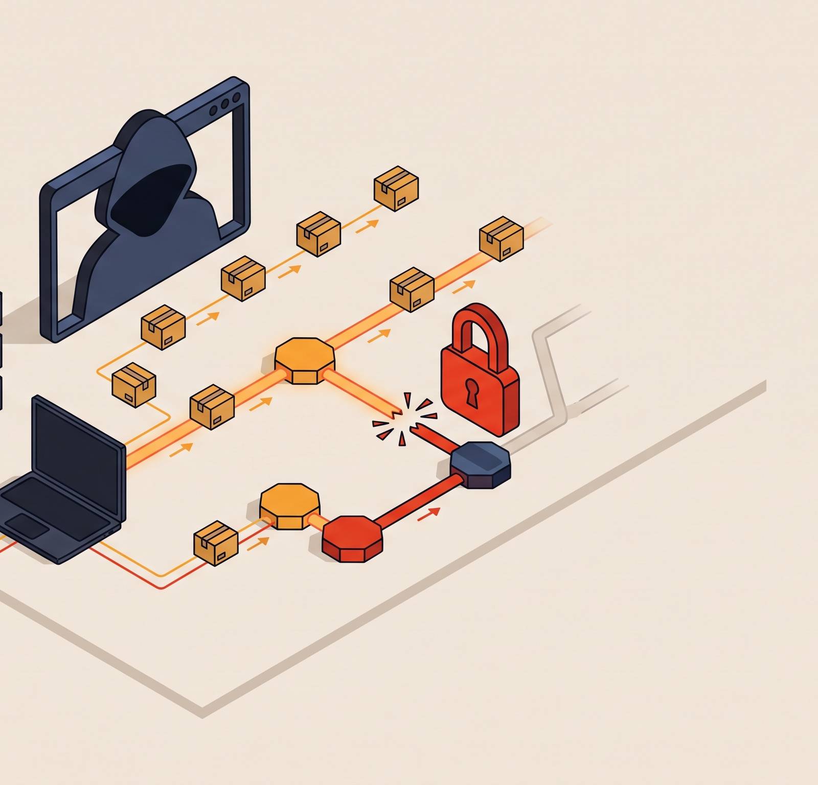 Cover illustration for “Silk Road Dark Web Marketplace Operations and Shutdown”