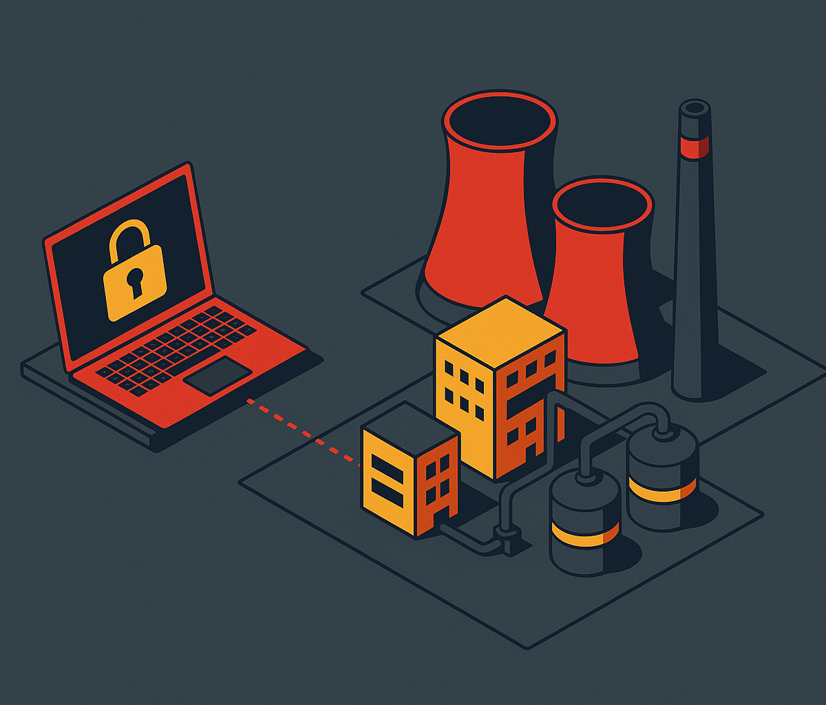 Cover illustration for “Critical Infrastructure Ransomware Attacks and Response”