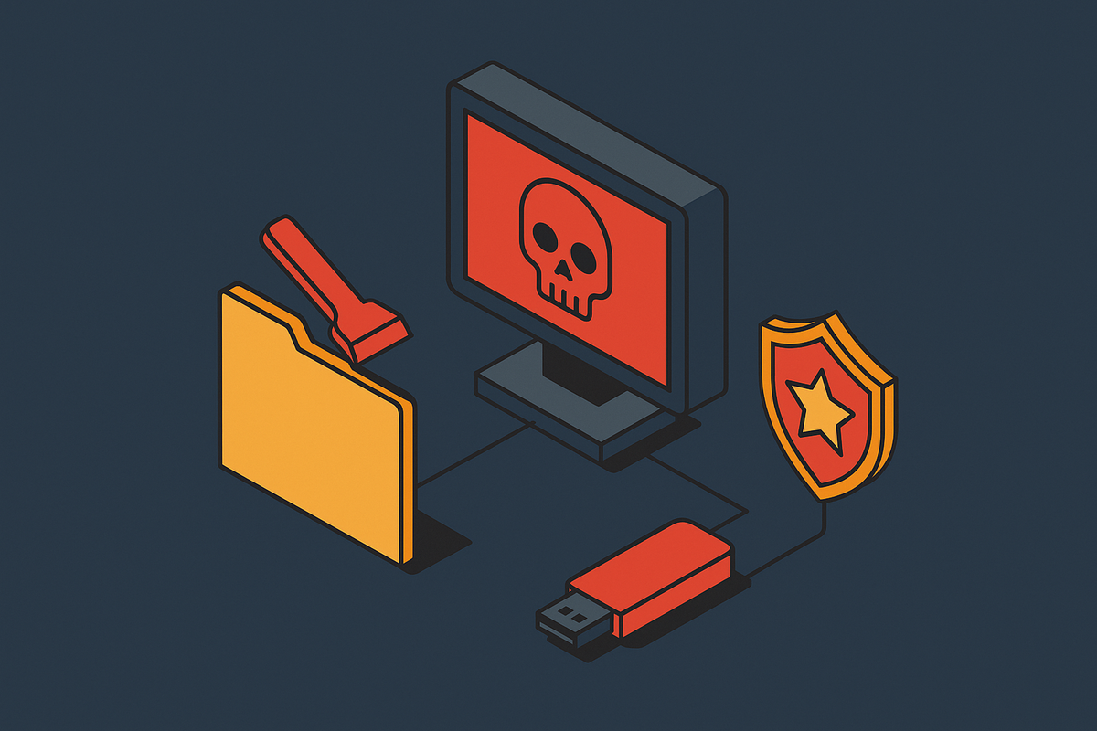 Cover illustration for “Wiper Malware Campaigns Tied to Nation-State Actors”