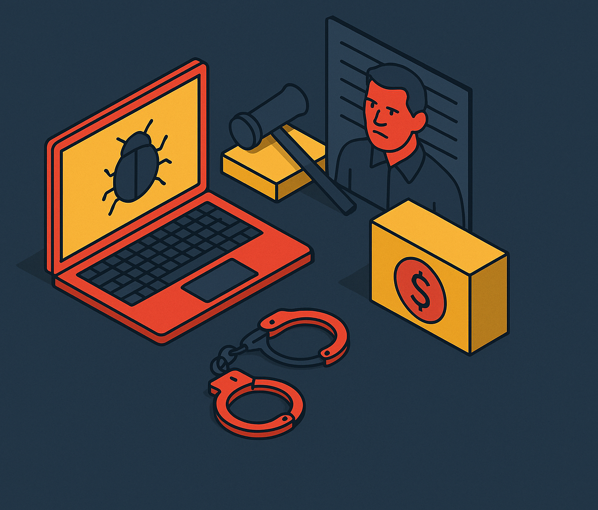 Cover illustration for “Trickbot Developer Prosecutions and Sanctions”