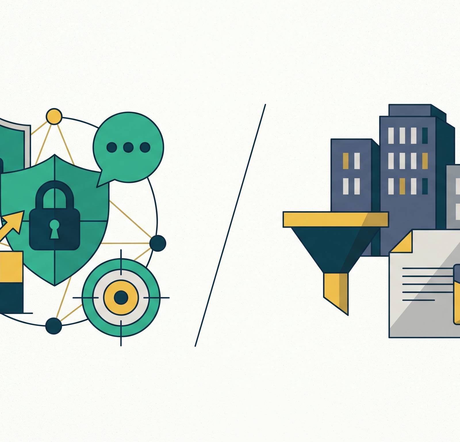 Cover illustration for “Cybersecurity Marketing Agencies vs General B2B Agencies”