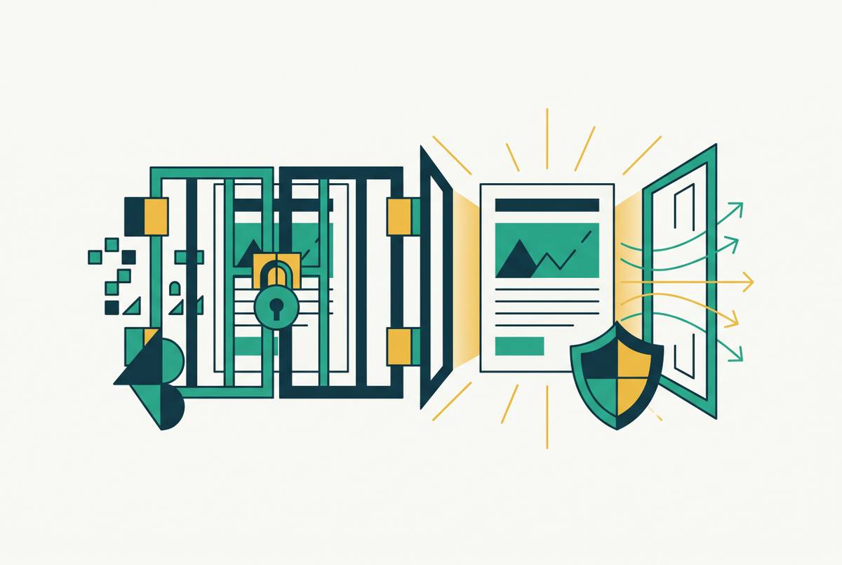 Cover illustration for “Gated vs Ungated Content in Cybersecurity Demand Generation”