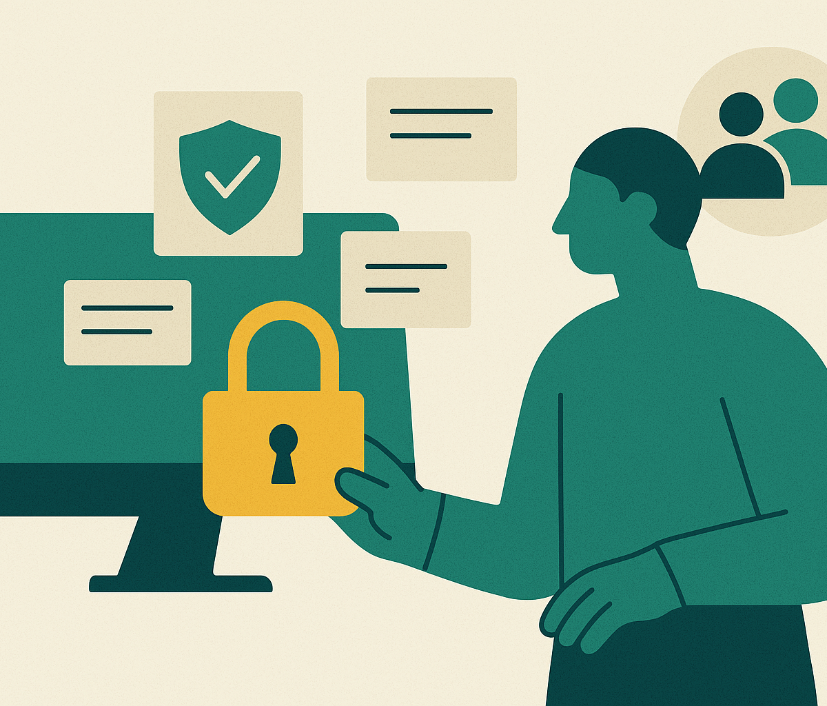 Cover illustration for “Cybersecurity Content Strategy for Channel and Partner Marketing”