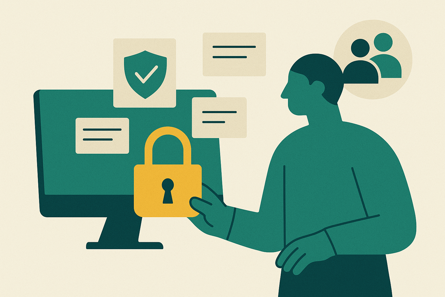 Cover illustration for “Cybersecurity Content Strategy for Channel and Partner Marketing”