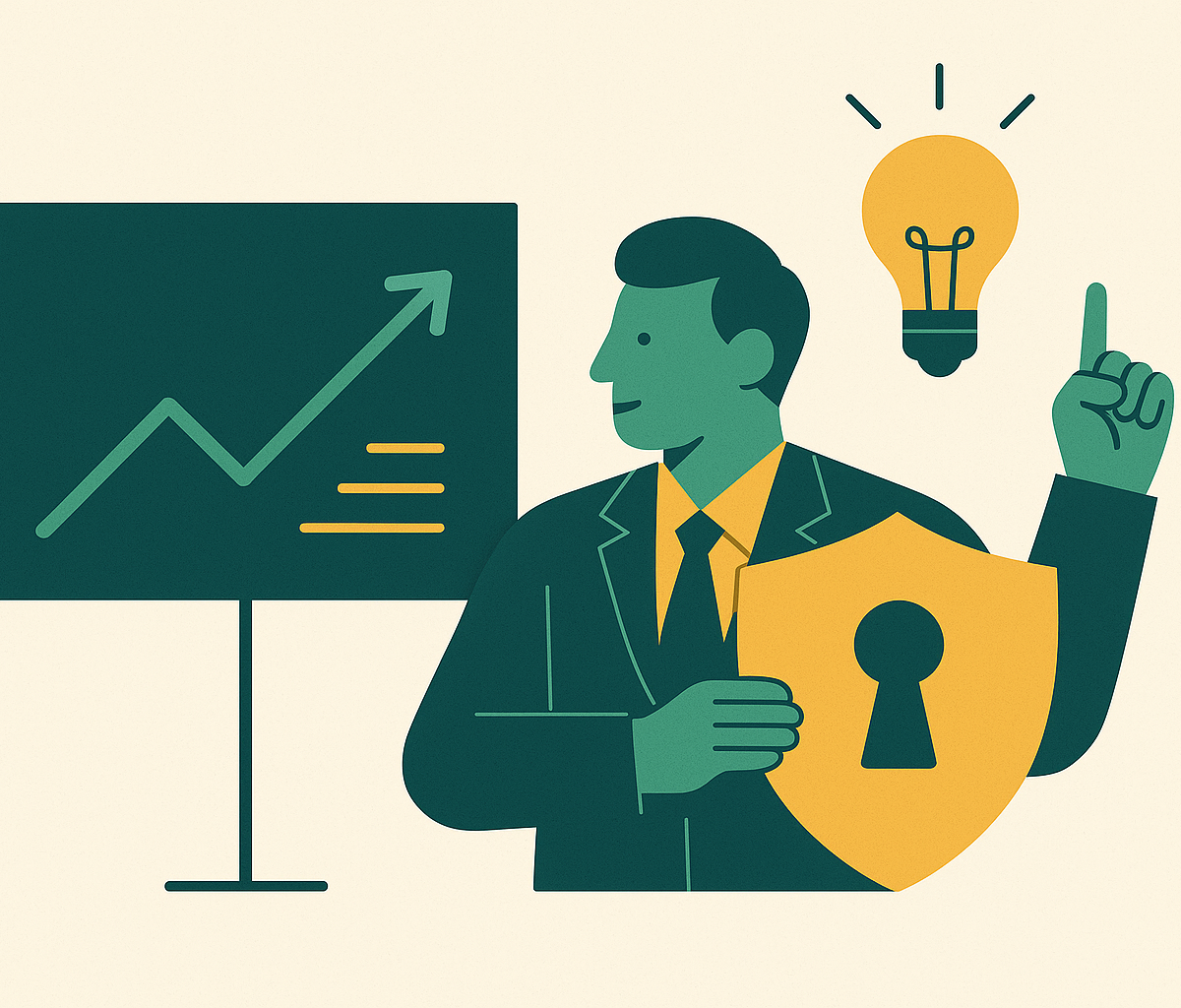 Cover illustration for “Agency-Led Thought Leadership Programs for Security Executives”