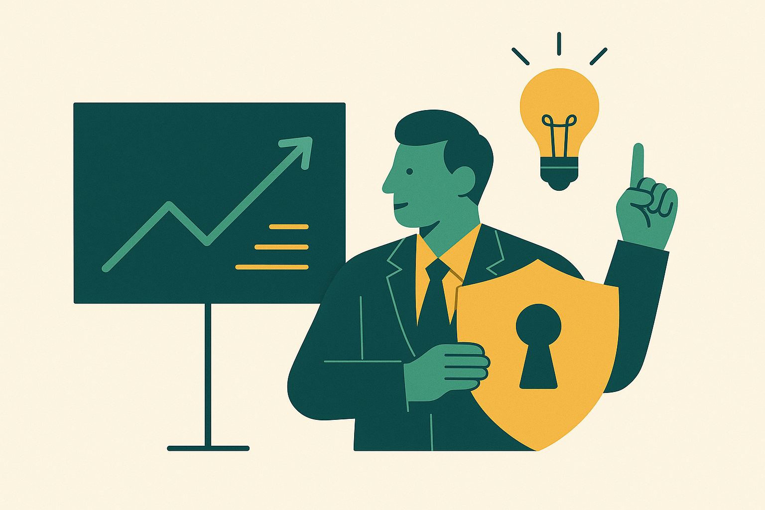 Cover illustration for “Agency-Led Thought Leadership Programs for Security Executives”