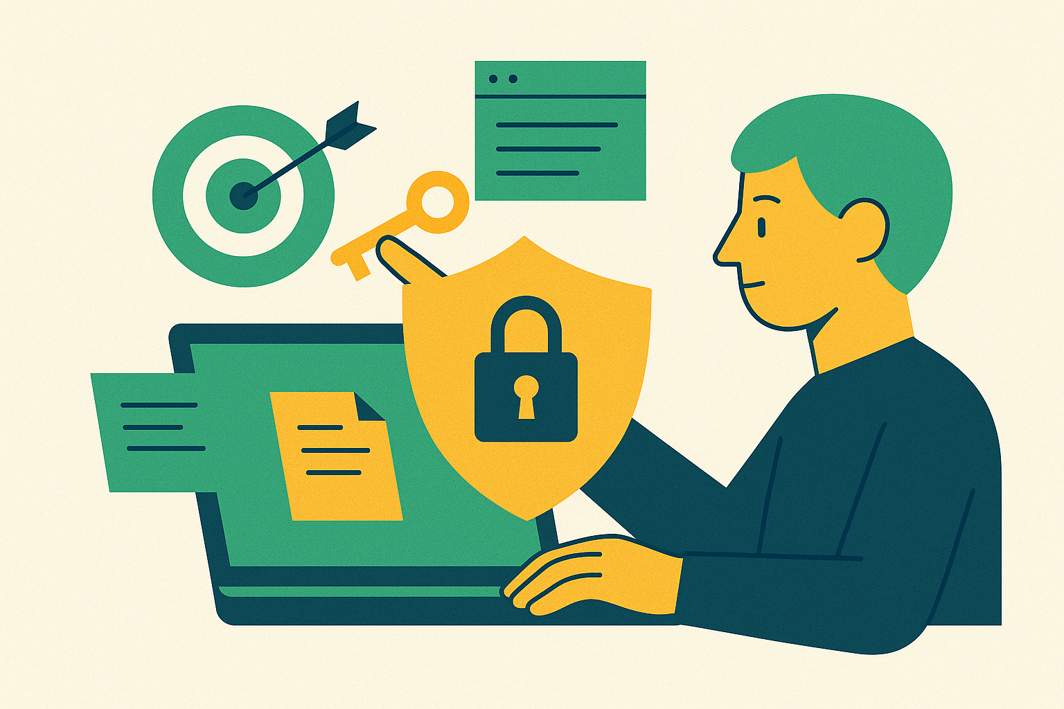 Cover illustration for “Developing a Cybersecurity Content Strategy From Scratch”