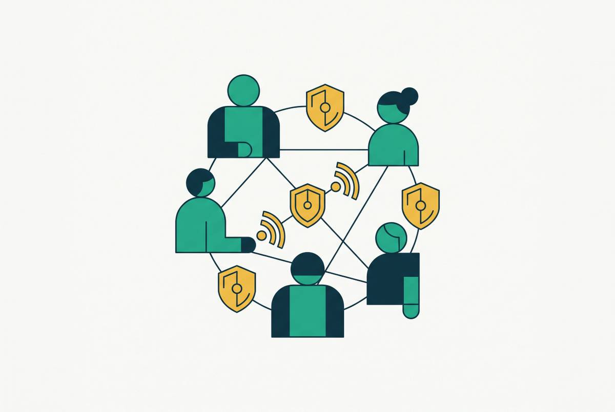 Cover illustration for “Threat Intelligence Sharing Communities as Content Source Material”