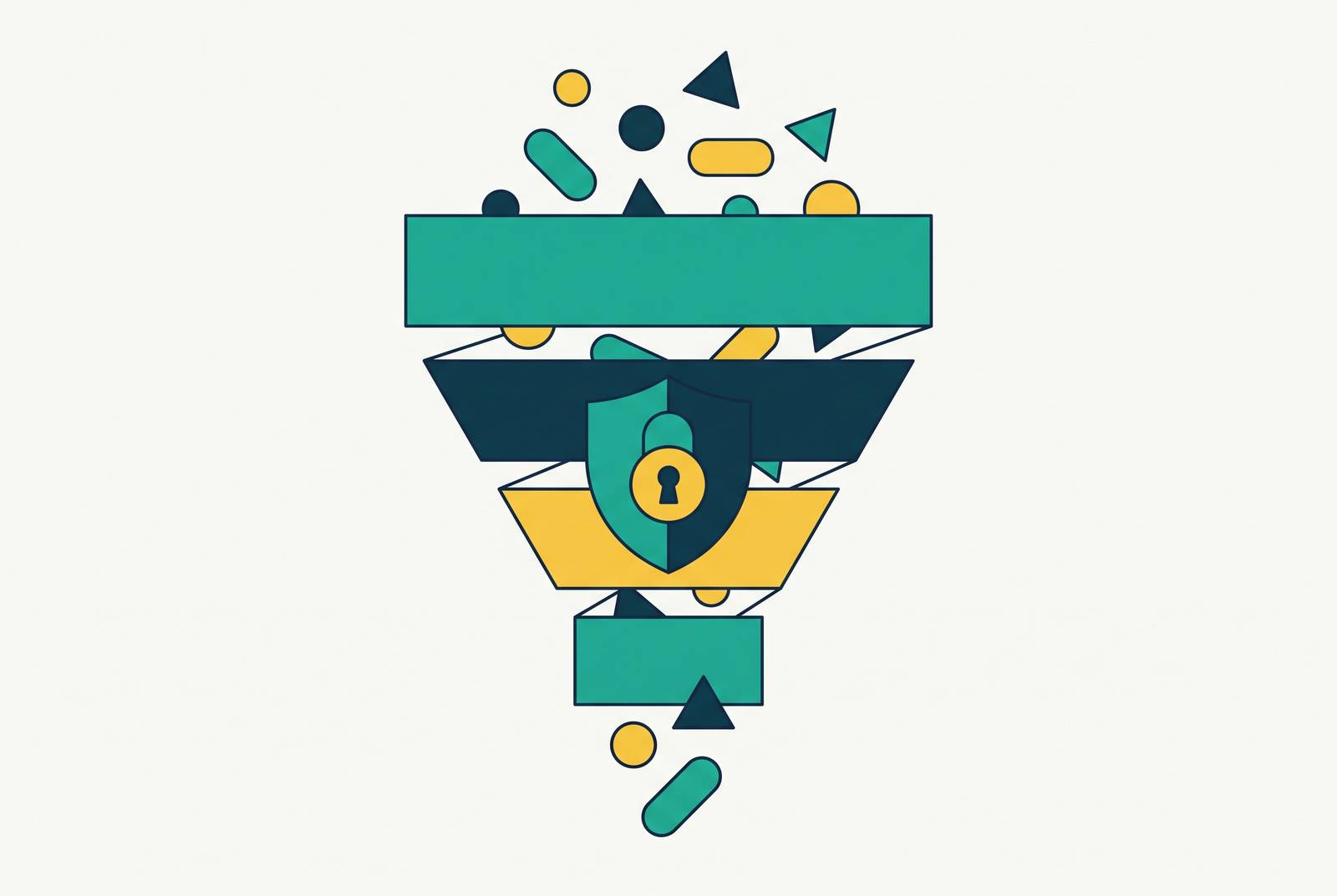 Cover illustration for “Content Funnel Mapping for the Security Buyer Journey”