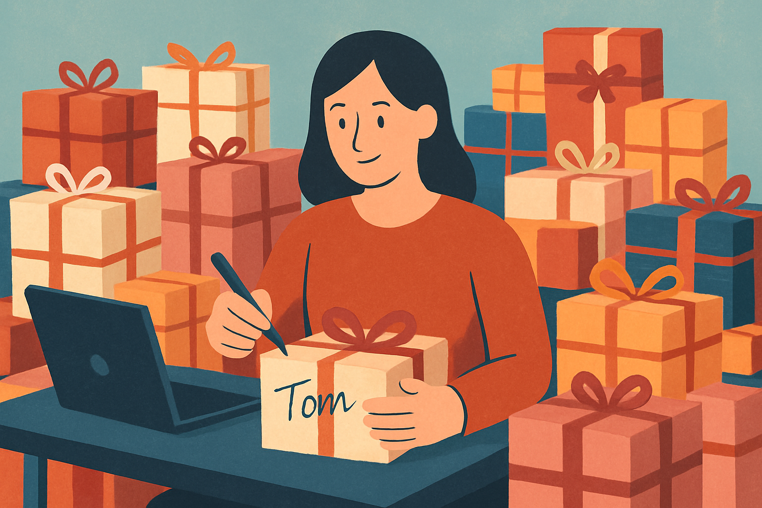 Cover illustration for “Personalizing Corporate Gifts at Scale”