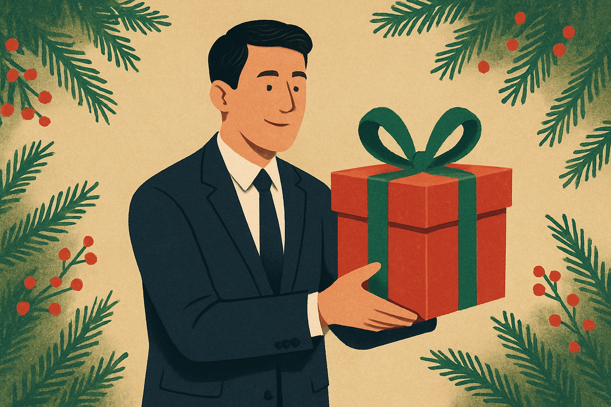 Cover illustration for “What are the best corporate gifts for the holidays?”
