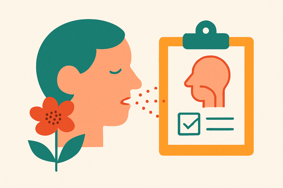 Cover illustration for “Hay Fever Symptoms vs Allergic Rhinitis Diagnosis”