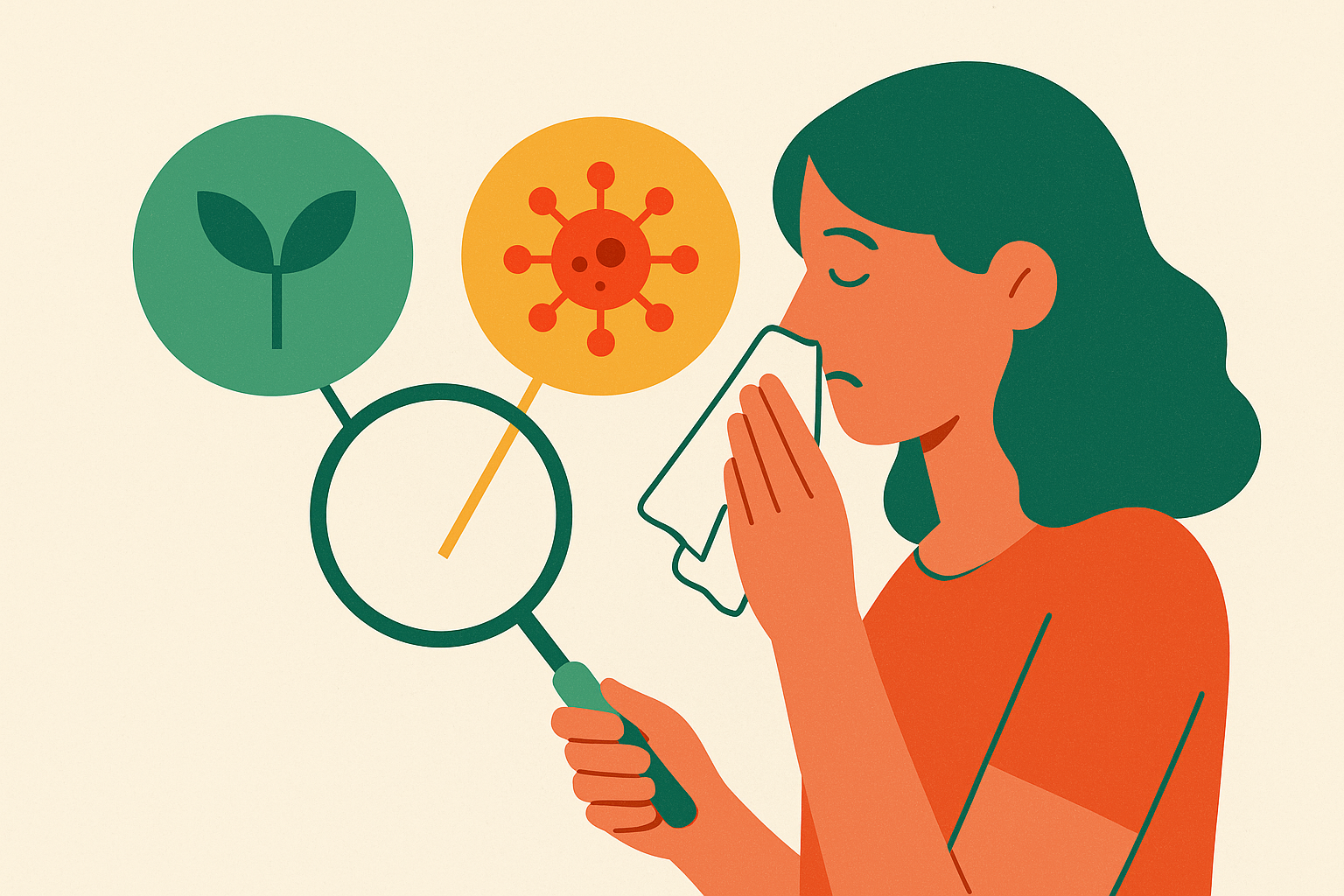 Cover illustration for “Diagnosing Allergic Rhinitis vs. Non-Allergic Rhinitis”